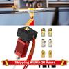 9 шт. Латунное сопло Пневматический соединитель DIY 0,4 мм MK8 Сопло Экструдер Горячий конец Комплект для 3D-принтера Creality Ender 3 Pro