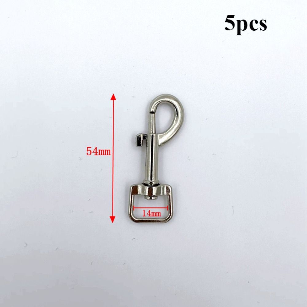 5pcs Leather Strap Belt Keychain Traction Buckles Trigger Clips Luggage Hardware Accessories