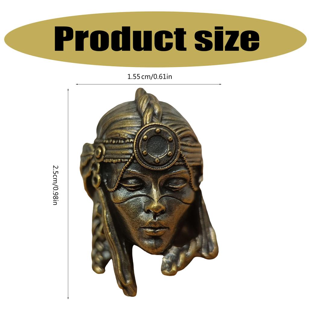 Винтажные племенные женские бусины для шнура-воина, латунные бусины для ножей, модные бусины для парашютного шнура, подвески для шнура, ключ