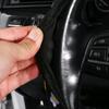 1 шт. Новый эластичный чехол на руль автомобиля с маленьким цветком, без внутреннего кольца, универсальный, дышащий и впитывающий чехол