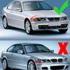 Передний бампер Решетка радиатора Решетка Углепластик Для BMW 3 серии E46 2 двери M3 1999-2006 Дорестайлинг 51138208685 51138208686