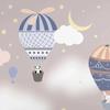 Настенные обои 3d ручная роспись мультфильм воздушный шар животные обои детская спальня фон настенная роспись
