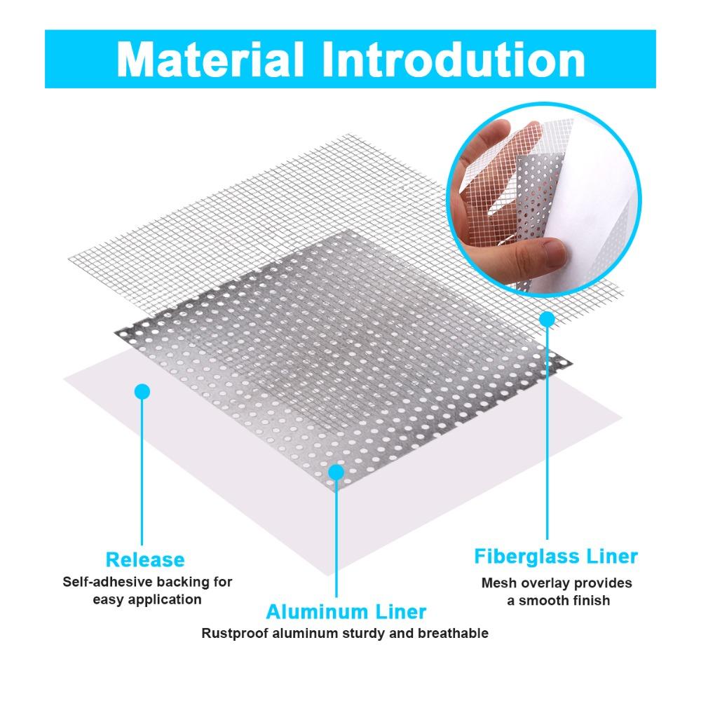 Gypsum Wall Patch Stickers Ceiling Plaster Wall Repair Patch Patch Adhesive Fix Mesh Wall Repair