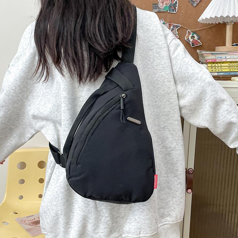 Trendy Minimalist Crossbody Chest Bag For Women And Men Stylish Oxford Fabric Design