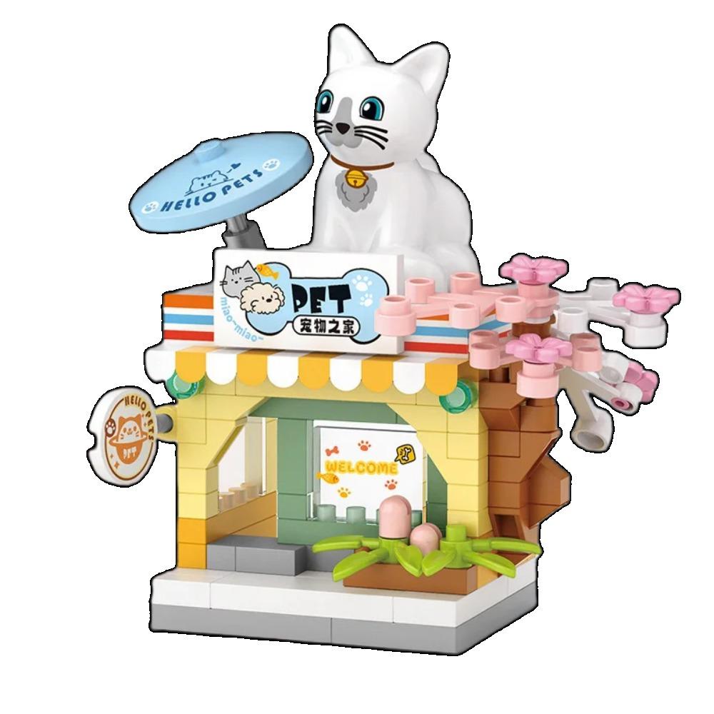 House Building Blocks Household Appliance Dessert Store Street View Snack Children's Toys Boys Girls Gifts Compatible With Lego