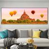 Пейзаж Воздушные шары Храмы Восход Панорама Холст Картины Плакаты и принты Настенные художественные фотографии Гостиная Домашний декор Без рамки