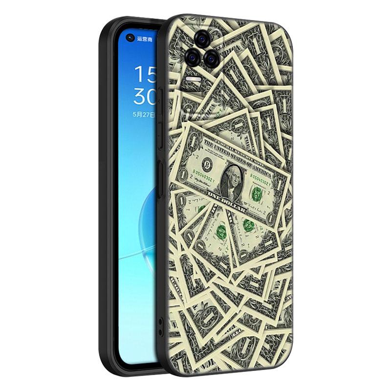 Banknote Dollar Cash Money Phone Case For Xiaomi POCO F2 F3 M2 M3 M4 X3 X4 Pro NFC F4 GT 5G F1 X2 C3 C31 C40 M5S TPU Black Cover