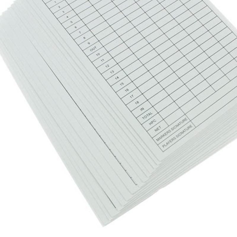 5/10pcs Coated Paper Score Cards Golf Scorecard Portable Golf Score Sheet Record Scores Keeper Sports Accessory