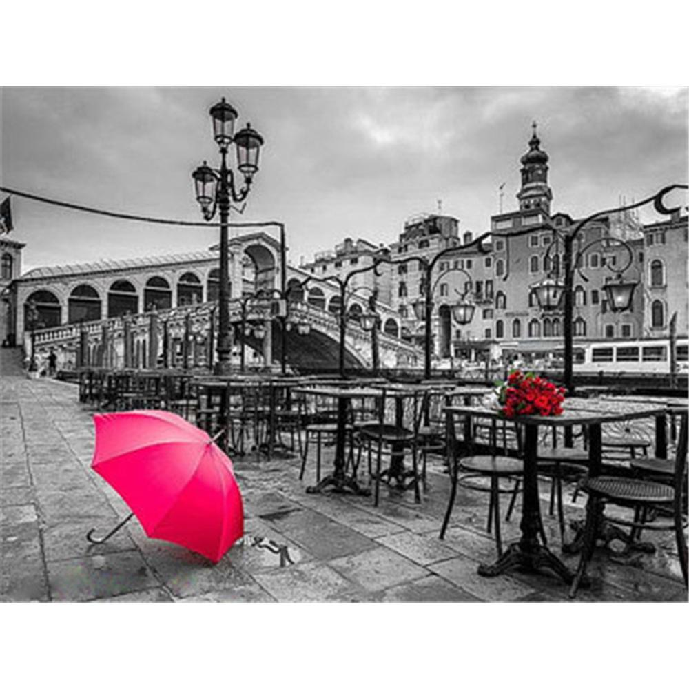 Полный квадратный/круглый алмазная живопись черный, красный пейзаж 5D Алмазная вышивка распродажа портрет цветок 5D DIY мозаичное украшение