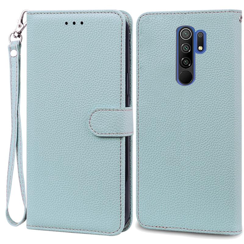 For Redmi 9 Case Soft Silicone Wallet Cover Phone Case For Xiaomi Redmi 9 Case Redmi9 Leather Flip Case Coque Fundas Shell
