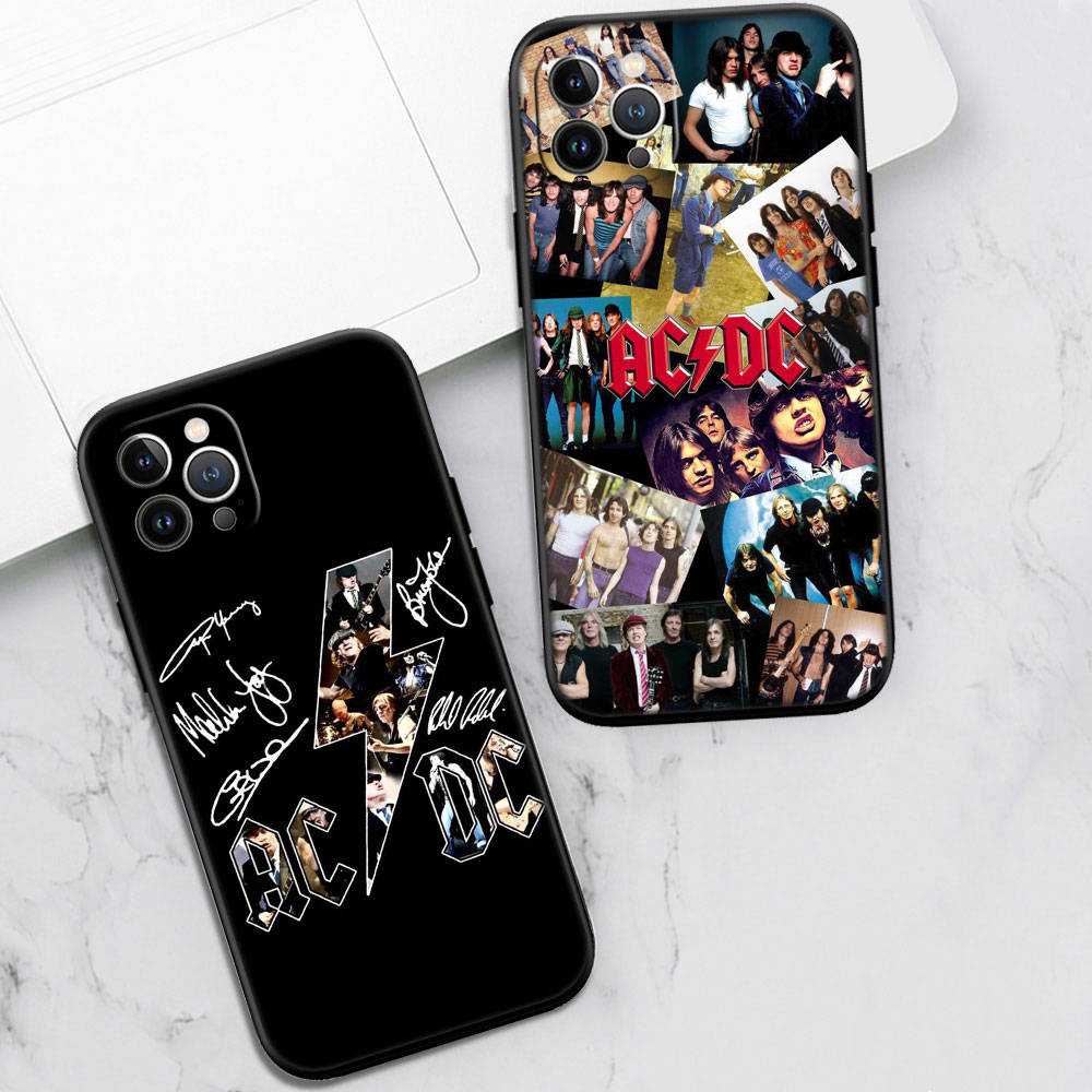 Чехол для телефона AC DC для iPhone 6 6s 7 8 11 12 13 14 15 XS Pro Max XR X SE Samsung S20 S21 S22 S23 S24 FE Ultra S8 S9 S10 Plus Lite S21S S10E