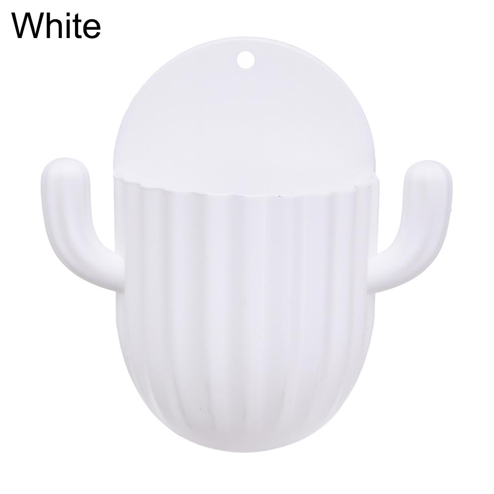 Держатель для зубных щеток, настенная самоклеящаяся бесшовная полка для хранения кактусов, органайзер для бритвы, сливная полка, аксессуары для ванной комнаты