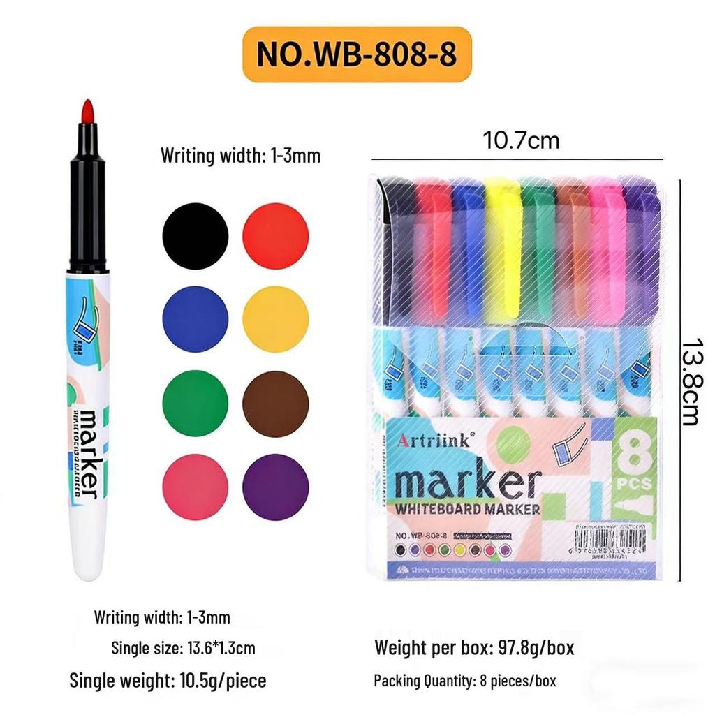 Letu Large Capacity Quick-Drying Waterproof Whiteboard Marker: Easy to Write & Erase for Graffiti and Painting