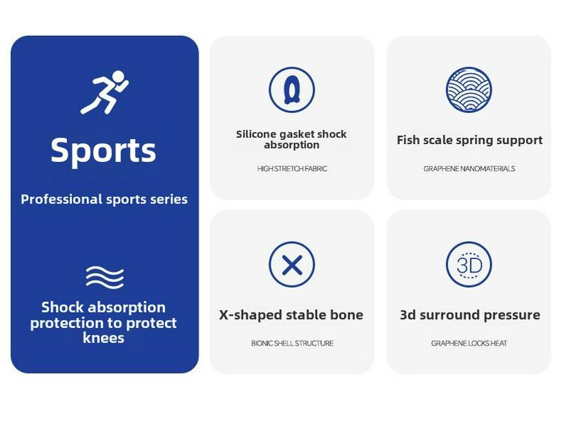 Breathable Silicone Knee Pads for Meniscus Protection, Double Strap Design for Basketball & Cycling