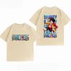 Unisexs Clothing New 100 Cotton Breathable Summer TShirt One Piece Luffy Print Casual Streetwear Unisexs Tops