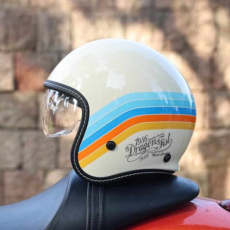 ORZ-507 Ретро шлем для мотоцикла Harley, мужской и женский полушлем, ретро круизный шлем 3/4, шлем для скутера