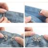 Invisible Butterfly Button Adjuster Rabbit Pants Tightener Fashion Waist Buckle  Party