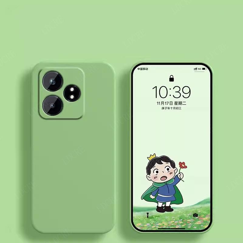 Для чехла OPPO Realme GT 6T чехол для Realme GT 6T Capas новый жидкий силиконовый противоударный мягкий чехол TPU для Realme GT 6T Fundas
