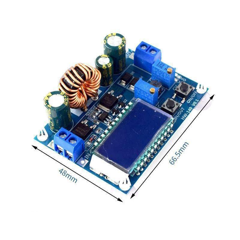 Понижающий преобразователь постоянного тока 5,5-30 В до 0,5-30 В 35 Вт, регулируемый повышающий/понижающий стабилизатор напряжения, модуль питания с ЖК-дисплеем