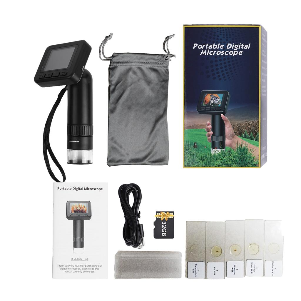 Handheld Digital Microscope for Adults 1000X Magnification Portable Microscope for Kids 2.0 Inch