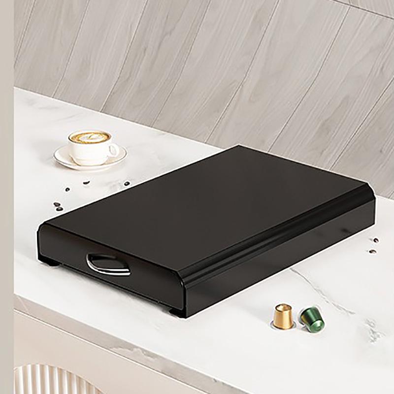 Стойка-дисплей для кофейных капсул, выдвижной ящик для хранения, бар для Nespresso, настольная коробка для хранения чайных пакетиков, основа для кофемашины, выдвижной ящик для хранения, стойка для хранения