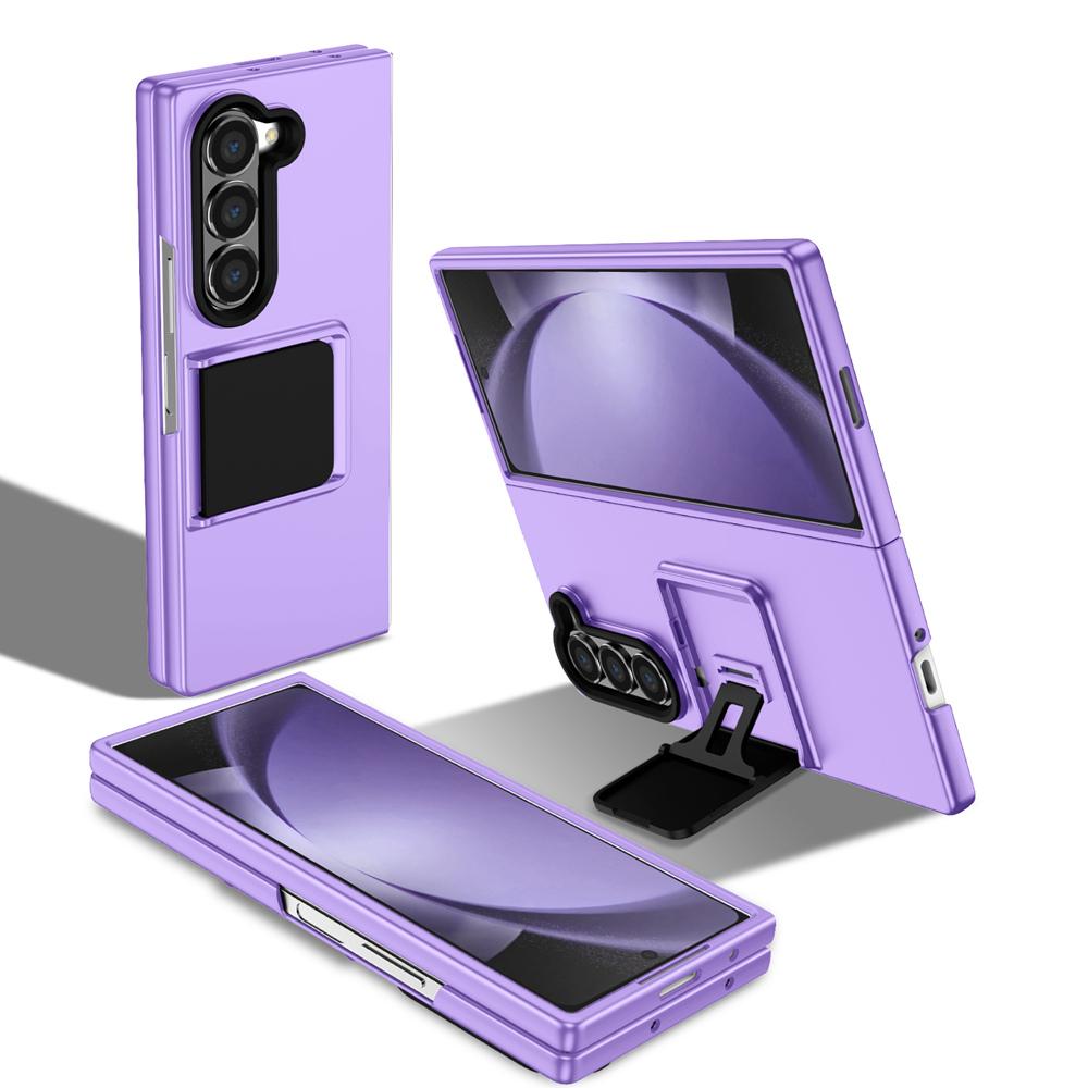 KEYSION Роскошный чехол с подставкой для Samsung Galaxy Z Fold 6 5 5G ПК противоударная задняя крышка телефона для Samsung Galaxy Z Fold 5 6 5G