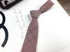 Men'S And Women'S Japanese Retro British 6Cm Narrow Tie Coffee Color Gray Blue Casual Grid, Get Married At Work