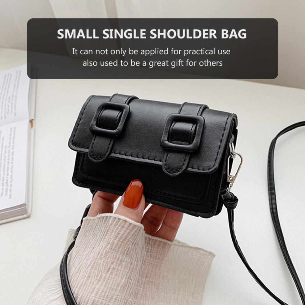 1pcs Mini Bag Storage For Women On Vacations Black Pu