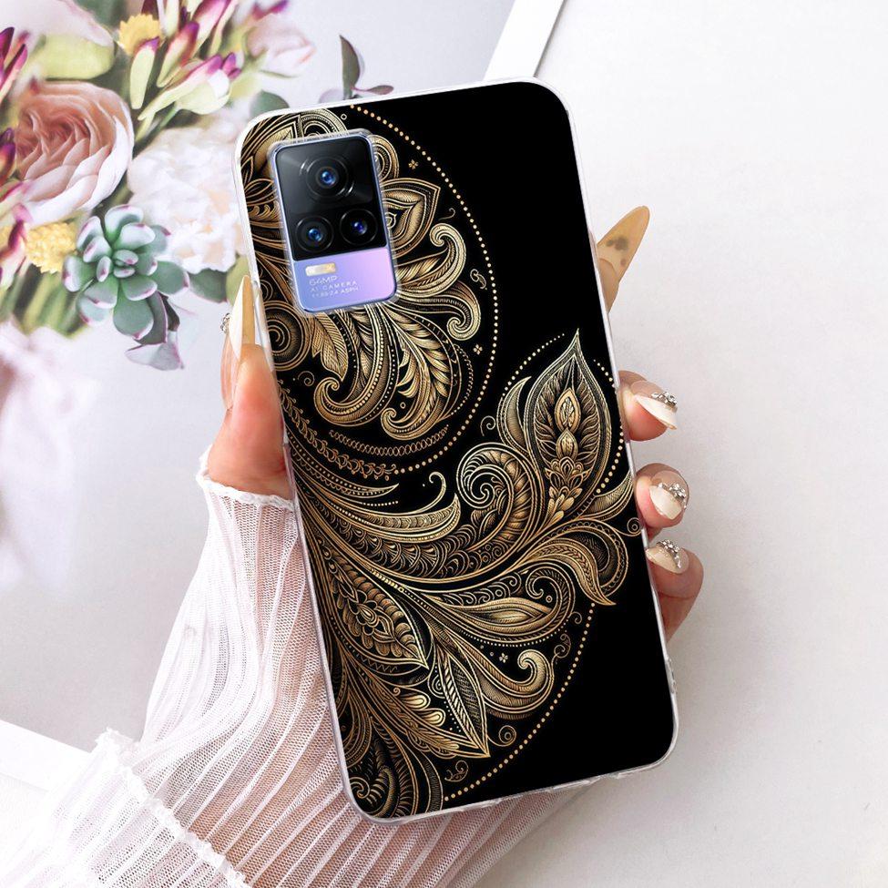 Clear For Vivo V21e 4G V2061 Cover For Vivo Y73 Case Cute Fashion Butterfly Funny Painted Casing V2146 V2212 V2168 V2059