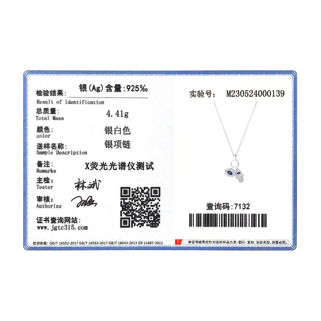 MODIAN Стерлингового серебра 925 пробы, рука Фатимы, глаза, сверкающий прозрачный циркониевый кулон, ожерелье, цепочка на шею Lucky для женщин, изящные ювелирные изделия