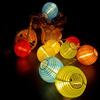Солнечные гирлянды-фонарики 10 светодиодов Водонепроницаемая садовая гирлянда для улицы, двора, балкона