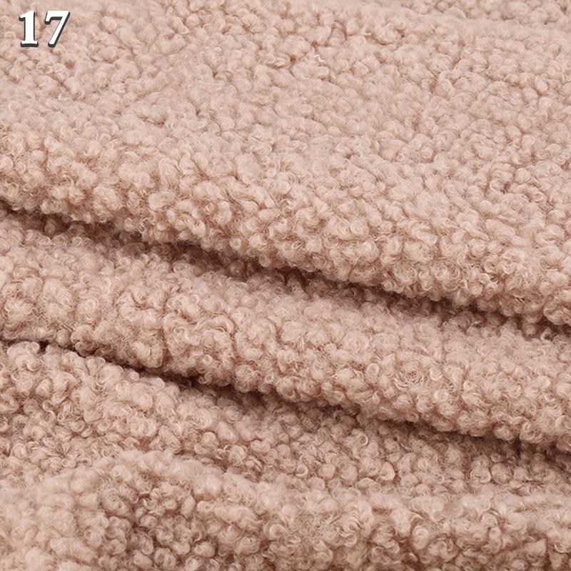 50*160cm Faux Sheep Curly Faux Wool Fur Fabric Turkish Warm Lamb Fleece Fabric For Sewing Clothing Lining Diy Winter Coat Bag