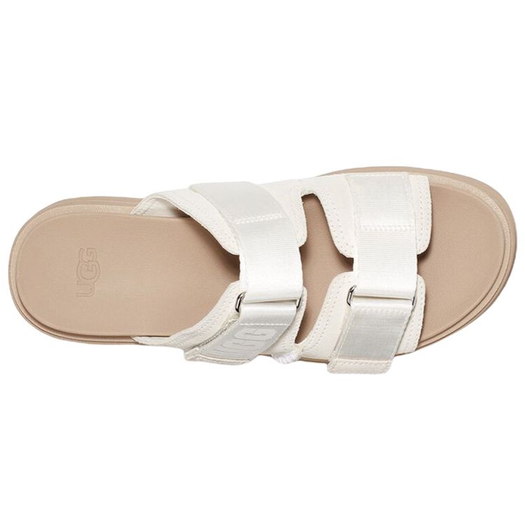 UGG Сандалии женские удобные на толстой подошве Clem, модные, белые 1118771-WHT