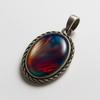 925 Sterling Silver Pendant 40 Ct Natural Multicolor Opal   Jewelry