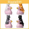 Waterplay Series Pvc Cartoon Duck Felines Small Landscape Decor For Events And Souvenirs