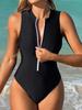 2025 Solid Sleeveless Swimwear Women Sexy Push Up One Piece Swimsuit Monokini Lady Brazilian Beach Bathing Suit