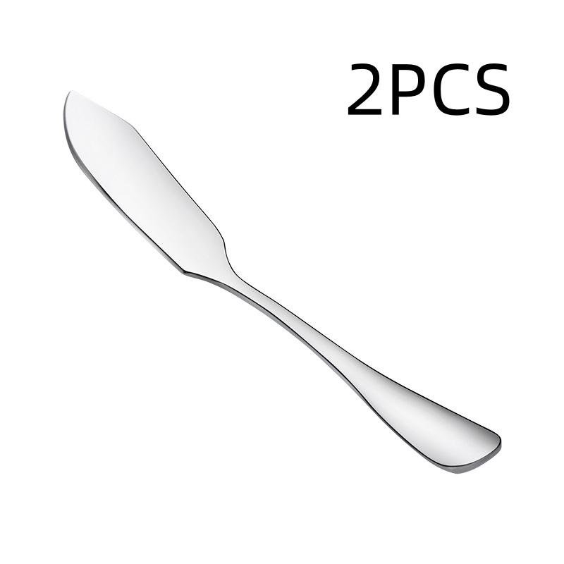 2/6PCS Multifunctional Cheese Butter Knife Cheese Tools Knife Stainless Steel Household Breakfast Bread Jam Knife Kitchen Gadget
