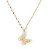 Butterfly Necklace Gold Elegant Exquisite Stainless Steel Butterfly Pendant Necklace