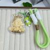 Брелок для телефона "Принцесса" из чистого золота 999 пробы - Милый аниме-брелок и кулон