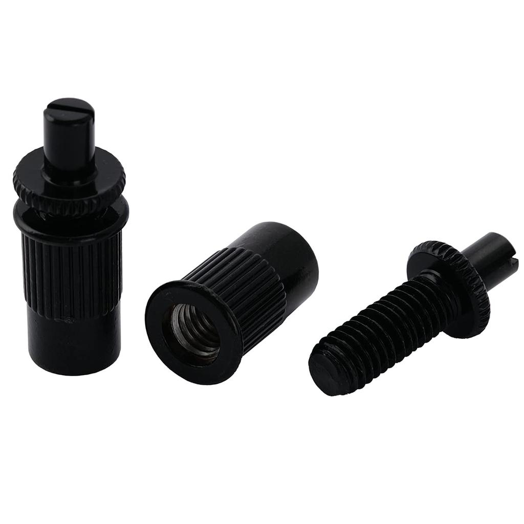 Musiclily Pro M8 метрические шпильки и анкеры Nashville Bridge для импортной электрогитары Les Paul Style Black от Tune-O-Matic, (Набор 2)