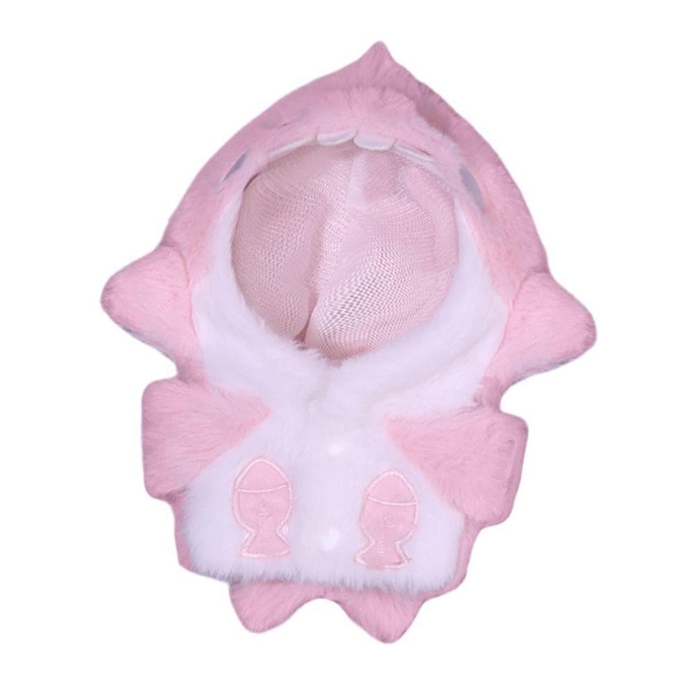 20 см пальто с изображением акулы, розовые, синие миниатюрные плюшевые толстовки, подарочная кукольная одежда, хлопковые мягкие куклы