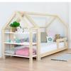 Cabin Bed with Shelf 120 X 200 Natural and White