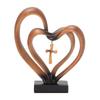 Jesus Entwined Hearts Cross Easter Jesus Cross Ornament Jesus Intertwined Hearts Cross Craft Home