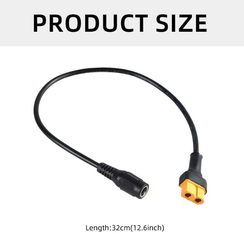 Кабель питания XT60 на 5.5x2.1мм DC5525 5521 для аккумулятора мотоцикла и накопителя солнечной энергии для паяльника TS100