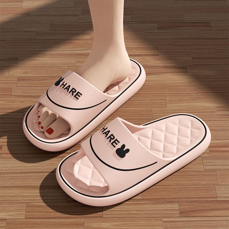 Cool Slippers Men's Summer Home Bathroom Non-slip and Non-smelly Feet Outside Slippers Couple Women