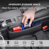 Elegananccy 2 Pack Car Seat Gap Filler, Премиум кожаный органайзер для автомобильных сидений, Универсальный ящик для хранения автомобильных сидений, Регулируемый заполнитель зазоров для сидений