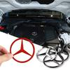 xmfk4 70mm 3D Metal Car Engine Badge Hood Emblem Decor Sticker For Mercede Benz S320 W164 W203 W204 W168 C180 E320 A200 CLA CLK CLS ML