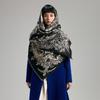 Retro Plants Mori Landscape Scarf Shawl High Sense Women's Imitation Cashmere Warm Scarf Women