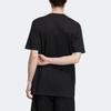 Adidas Originals Trefoil Logo Print Solid Color Round Neck Sports Short Sleeve T-shirt Men Tops Black HS2024