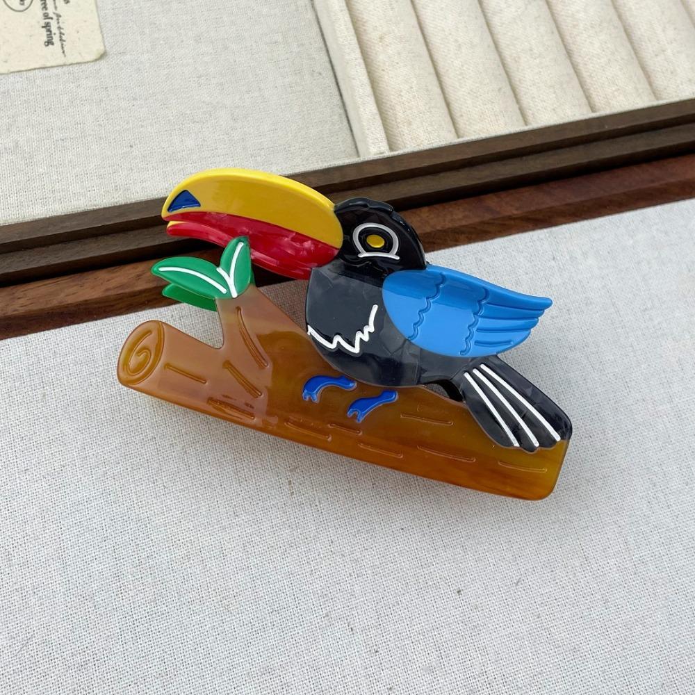 Rabbit Cartoon Animal Hair Clip Puppy Geometry Shark Clip Funny Bear Acetate Hair Claw Female